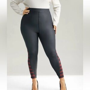 BloomChic Plus Size 2XL Stylish Black and Red Women's Pants us18-20